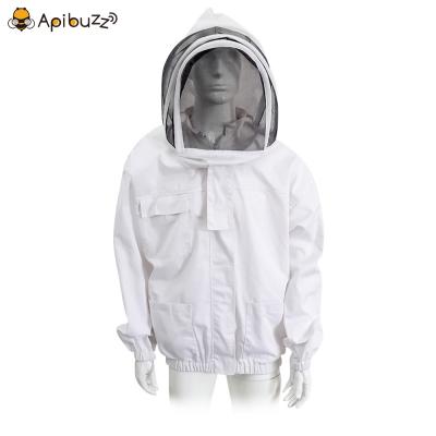 Thickened Type Beekeeping Jacket with Hooded Hat-Veil Combo 