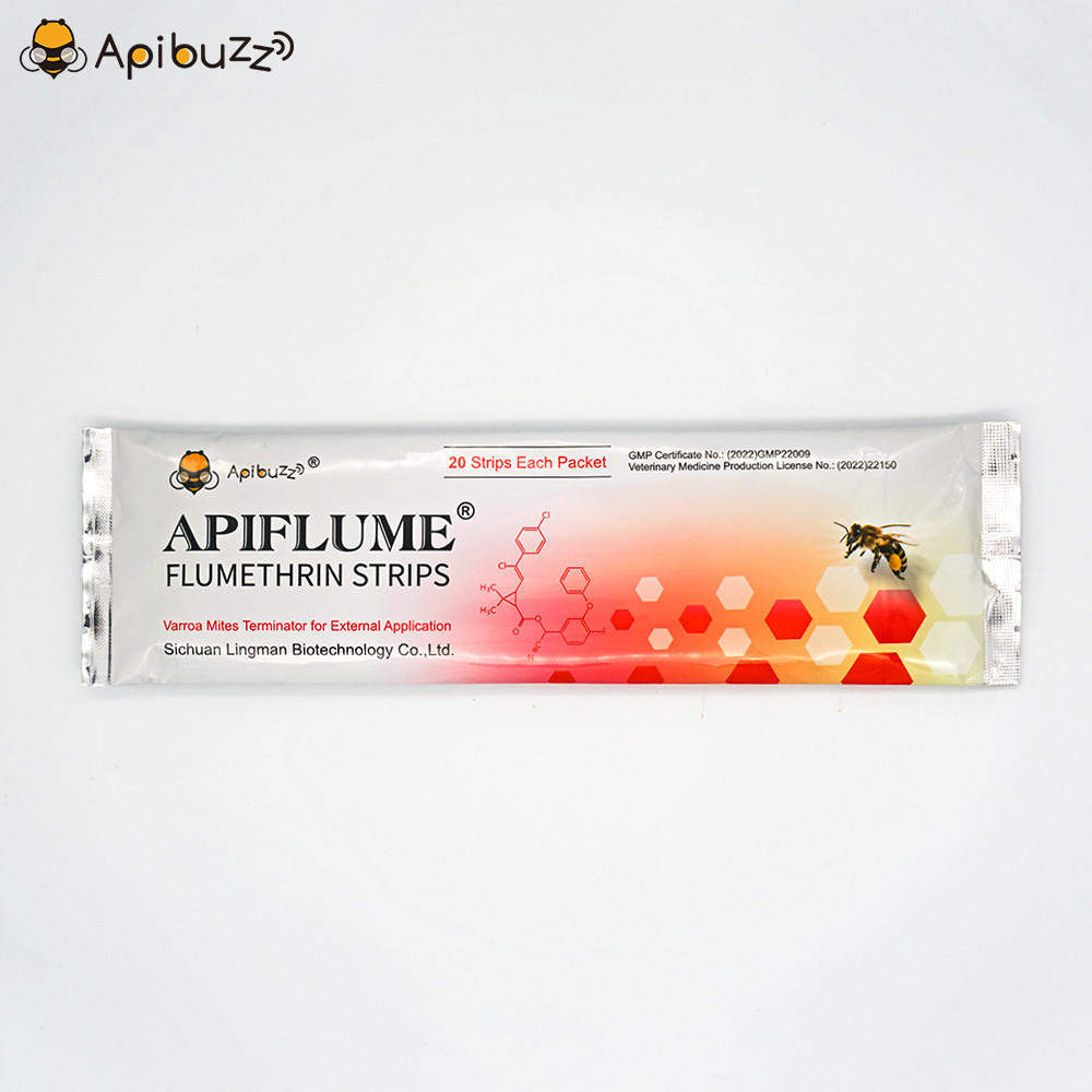 Apibuzz Apiflume Flumethrin 20-Strip Anti Bee Varroa Mite Strips