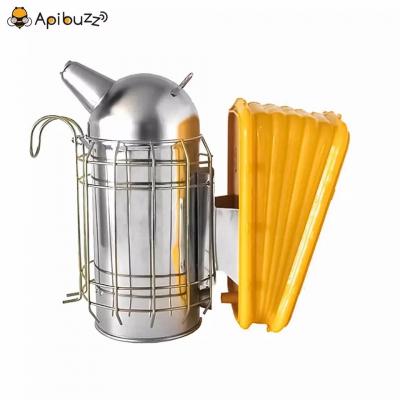 Stainless Steel Domed Top Honey Beekeeping Smoker with Pro-Bellow Apiculture Bee Keeping Hive Tools Equipment Supplies