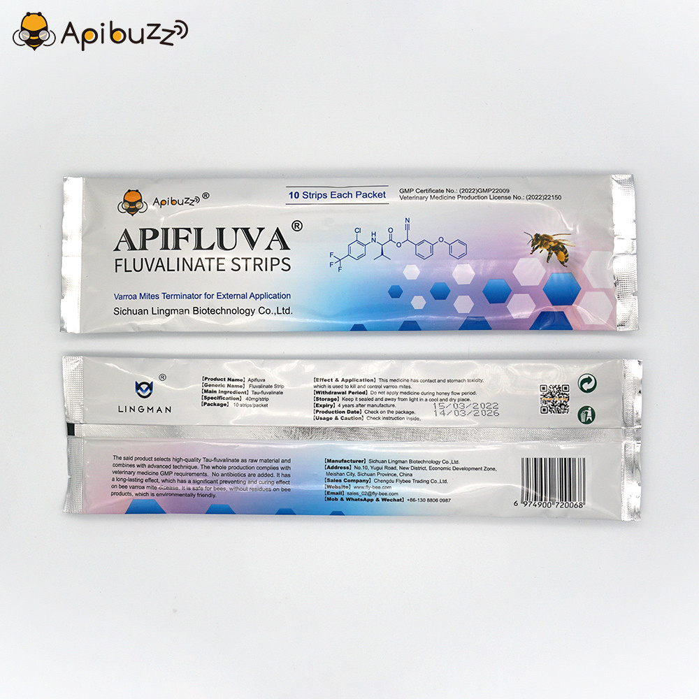 Apibuzz Apifluva 10-Count Pack Fluvalinate Varroa Strip
